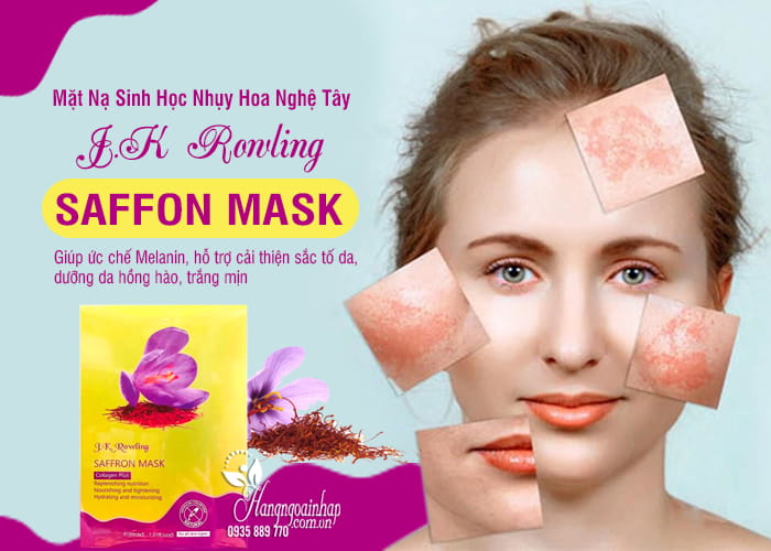 J.K Rowling Saffon Mask – Mặt nạ sinh học chiết xuất từ nhụy hoa nghệ tây3