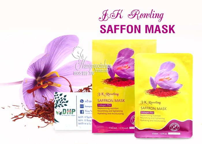 J.K Rowling Saffon Mask – Mặt nạ sinh học chiết xuất từ nhụy hoa nghệ tây1