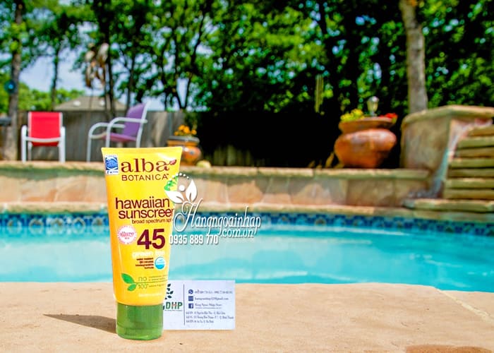 Kem chống nắng Alba Botanica Hawaiian Sunscreen SPF45 của Mỹ 9