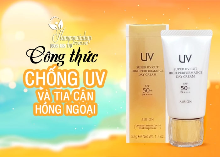 Kem chống nắng Albion Super UV Cut High Performance Day Cream  5