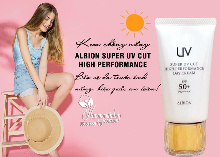 Kem chống nắng Albion Super UV Cut High Performance Day Cream  7
