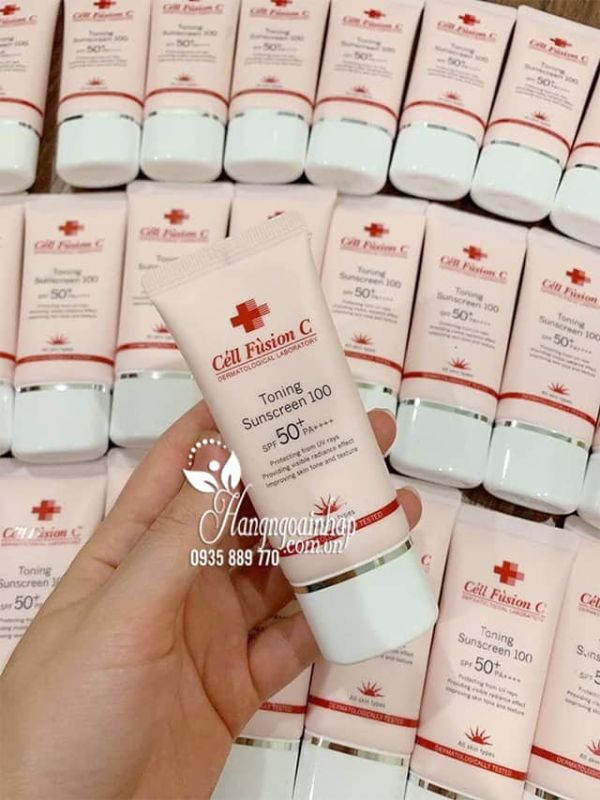 Kem chống nắng Cell Fusion C Toning Sunscreen 100 nâng tông da 1