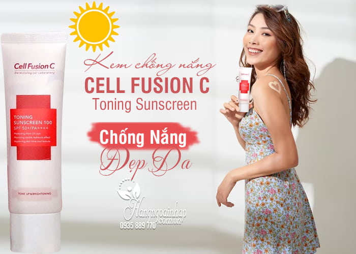 Kem chống nắng Cell Fusion C Toning Sunscreen 100 nâng tông da 1