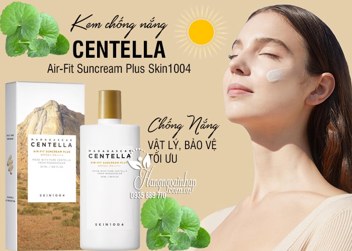 Kem chống nắng Centella Air-Fit Suncream Plus Skin1004  12
