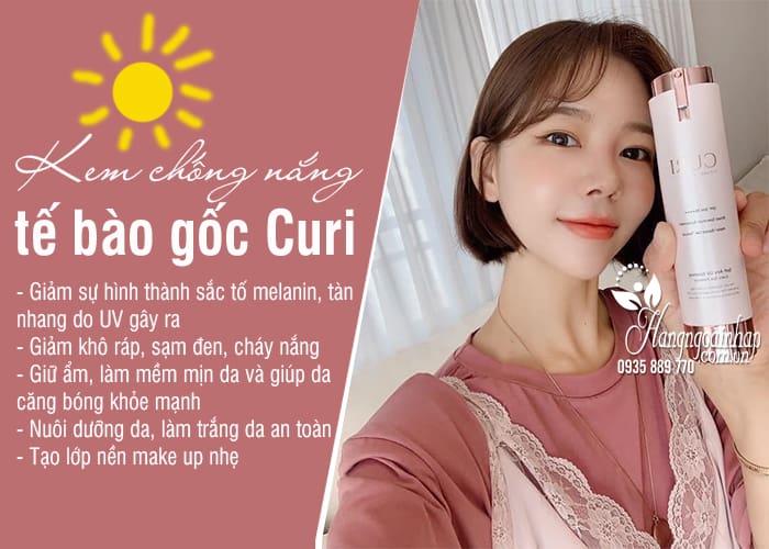 Kem chống nắng Curi Hàn Quốc - Chống nắng tế bào gốc thế hệ mới 3