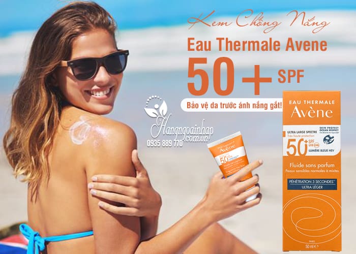 Kem Chống Nắng Eau Thermale Avene Spf 50+ 50ml mẫu mới 8