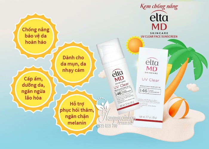 Kem chống nắng EltaMD Skincare UV Clear Face Sunscreen 34