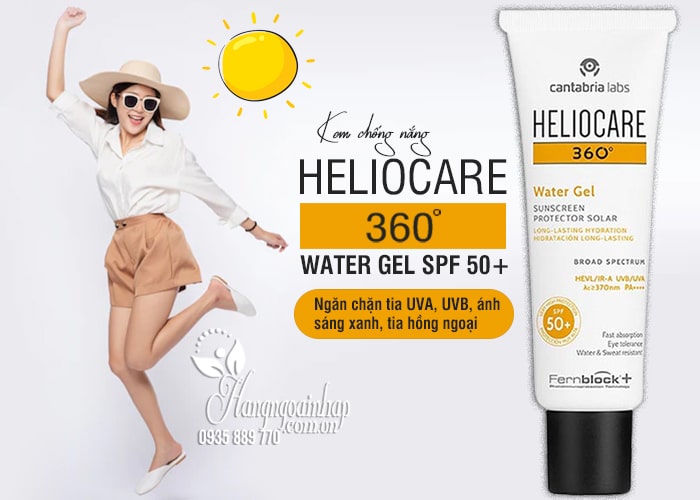 Kem chống nắng Heliocare 360 Water Gel SPF 50+ chính hãng 8