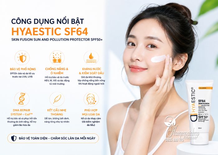 Kem chống nắng Hyaestic SF64 Skin Fusion 50ml