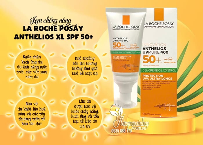 Kem chống nắng La Roche Posay Anthelios XL SPF 50+ 50ml 434