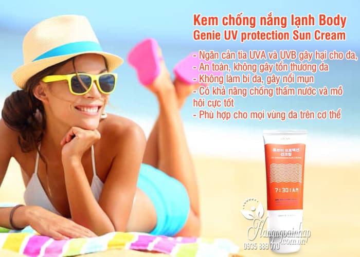 Kem chống nắng lạnh Body Genie UV protection Sun Cream Hàn Quốc 2