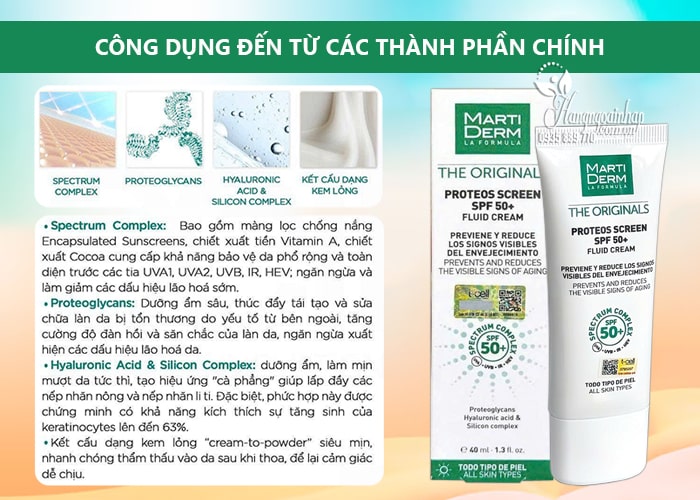 Kem chống nắng Marti Derm The Originals 40ml cho da dầu 88