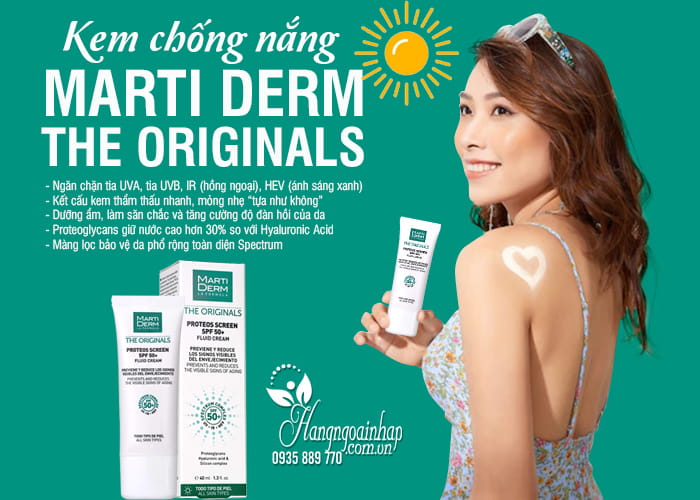 Kem chống nắng Marti Derm The Originals 40ml cho da dầu 7