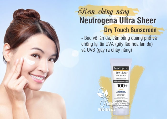 Kem chống nắng Neutrogena Ultra Sheer Dry Touch Sunscreen 88ml 8