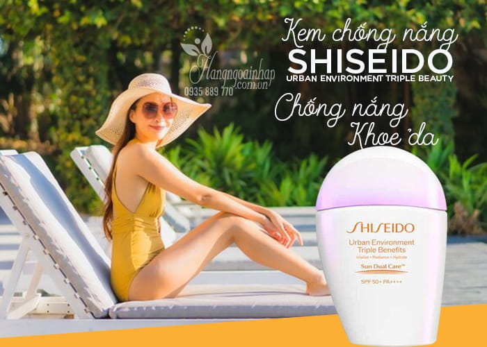 Kem chống nắng Shiseido Urban Environment Triple Beauty 1