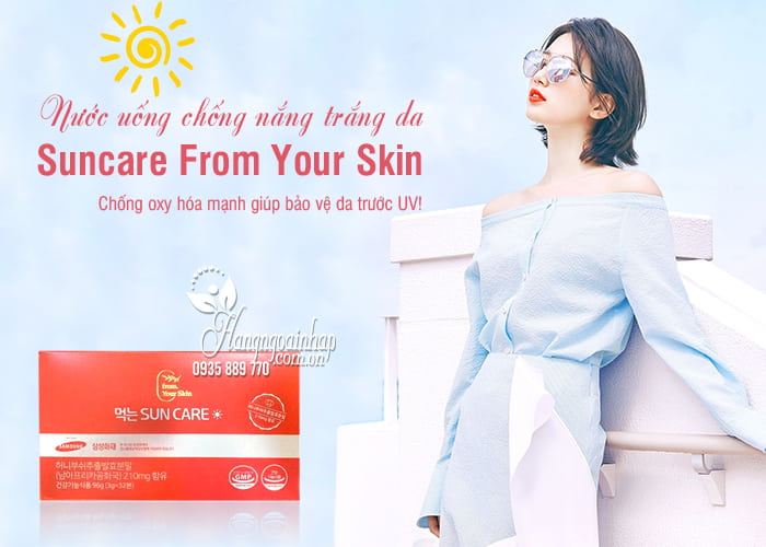 Nước uống chống nắng trắng da Suncare From Your Skin  1