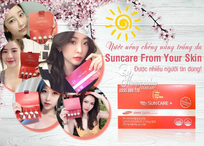 Nước uống chống nắng trắng da Suncare From Your Skin  2