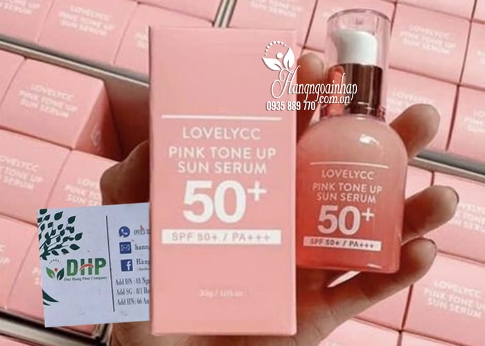 Serum chống nắng Lovelycc Pink Tone Up Sun Serum 50+  9