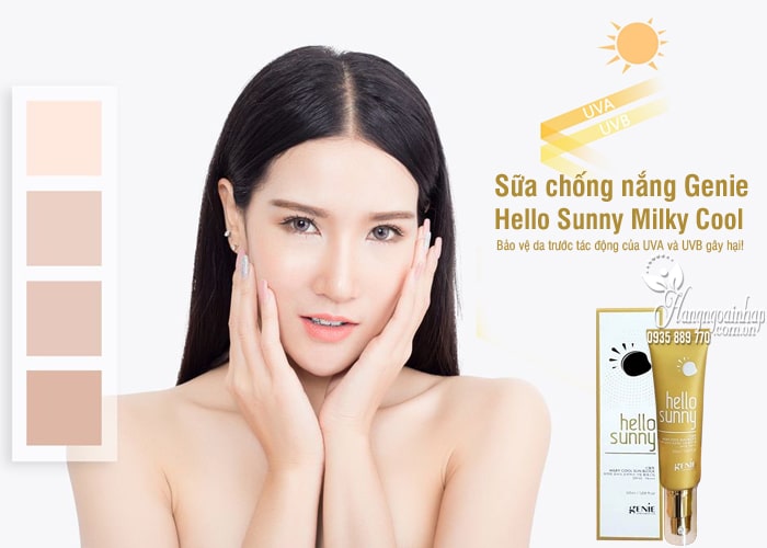 Sữa chống nắng Genie Hello Sunny Milky Cool 50ml Hàn Quốc  78