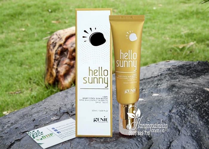 Sữa chống nắng Genie Hello Sunny Milky Cool 50ml Hàn Quốc  2