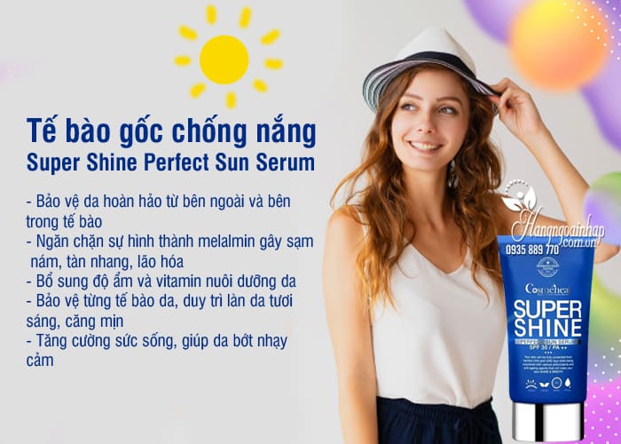 Tế bào gốc chống nắng Super Shine Perfect Sun Serum Hàn Quốc 3