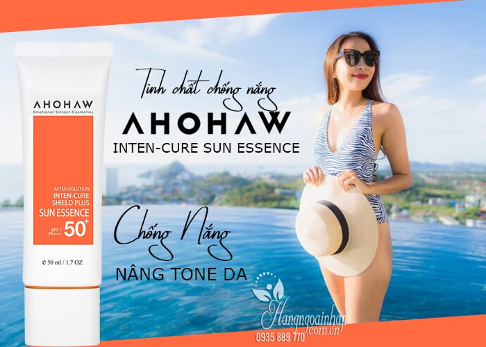Tinh chất chống nắng Ahohaw Inten-Cure Sun Essence 50ml 6