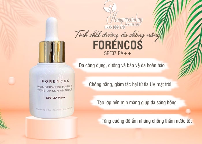 Tinh chất dưỡng da chống nắng Forencos SPF37 PA++ 66