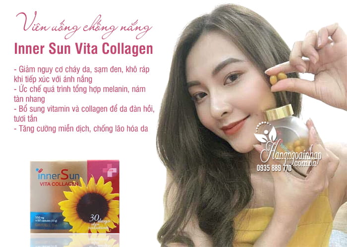 Viên uống chống nắng Inner Sun Vita Collagen hộp 60 viên 4