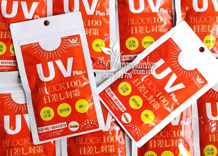 Viên uống chống nắng UV Plus+ Block 100 Nhật Bản 45 viên 9