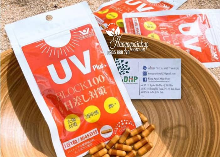 Viên uống chống nắng UV Plus+ Block 100 Nhật Bản 45 viên 7