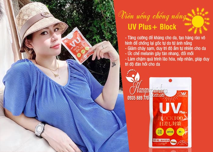 Viên uống chống nắng UV Plus+ Block 100 Nhật Bản 45 viên 4