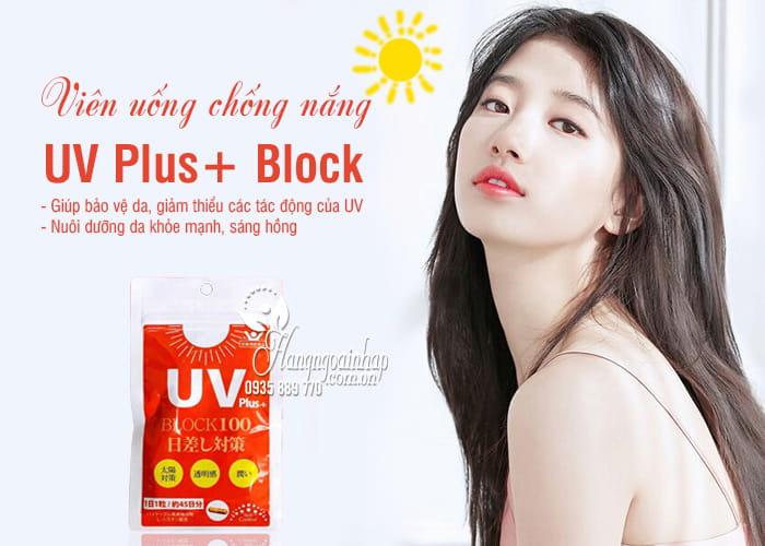Viên uống chống nắng UV Plus+ Block 100 Nhật Bản 45 viên 1