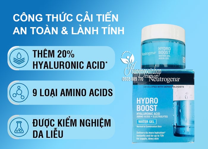 Dưỡng cấp nước Neutrogena Hydro Boost Water Gel mẫu mới 1