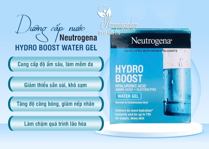 Dưỡng cấp nước Neutrogena Hydro Boost Water Gel mẫu mới 7