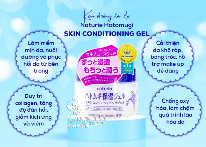 Kem dưỡng ẩm da Naturie Skin Conditioning Gel 180g Nhật Bản 78