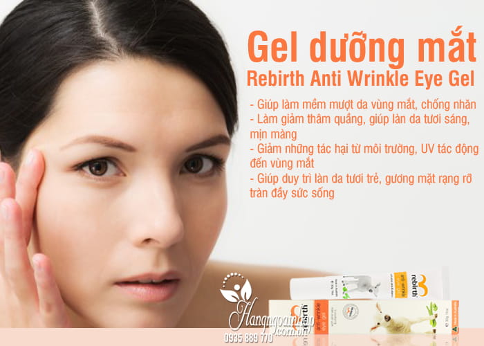 Gel dưỡng mắt Rebirth Anti Wrinkle Eye Gel giảm nhăn, quầng thâm 4