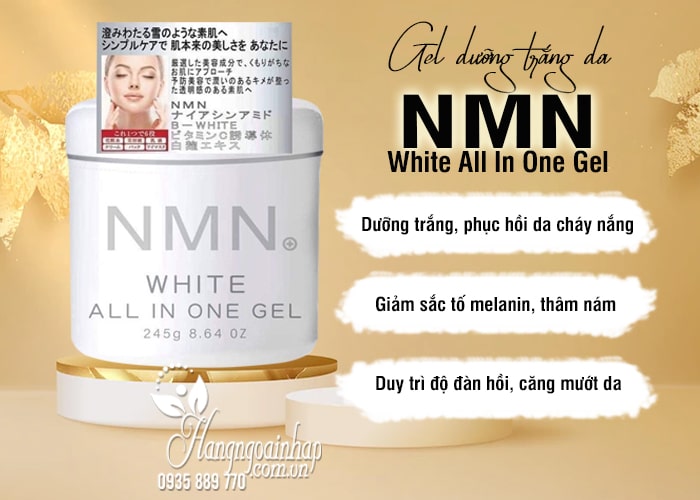 Gel dưỡng trắng da NMN White All In One Gel 245g 4
