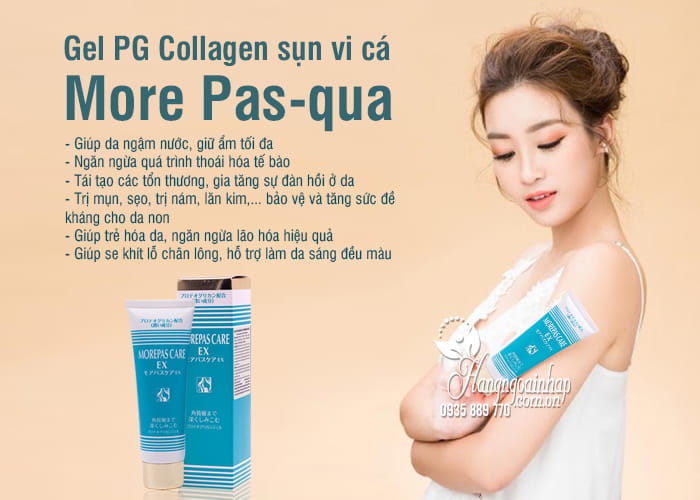 Gel PG Collagen sụn vi cá More Pas-qua 50g của Nhật Bản 3