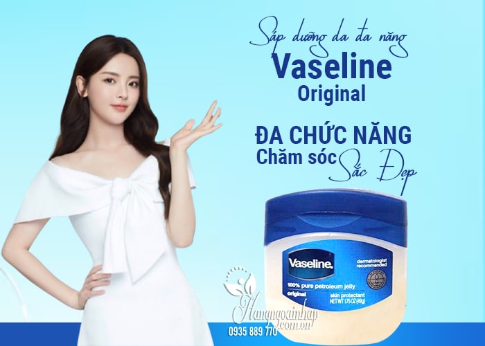 Sáp dưỡng ẩm Vaseline Original 49g của Mỹ - Dưỡng da đa năng 1