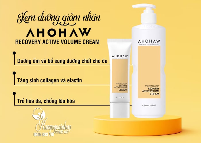 Kem dưỡng Ahohaw Recovery Active Volume Cream giảm nếp nhăn 3