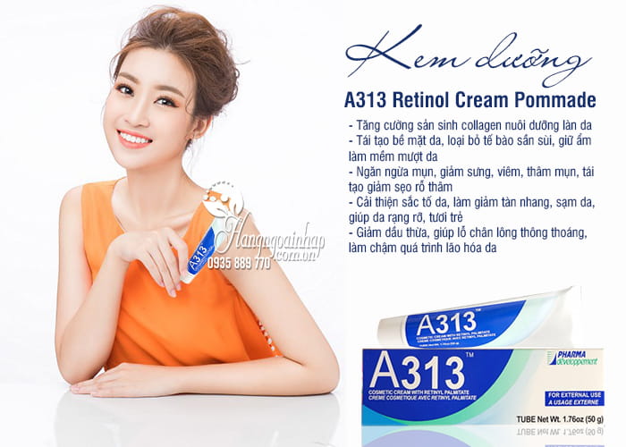 Kem dưỡng A313 Retinol Cream Pommade 50g của Pháp 9