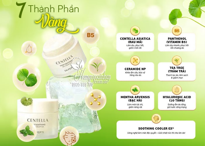 Kem dưỡng ẩm Dr.Pepti Centella Moist Soothing Gel Cream EX 85
