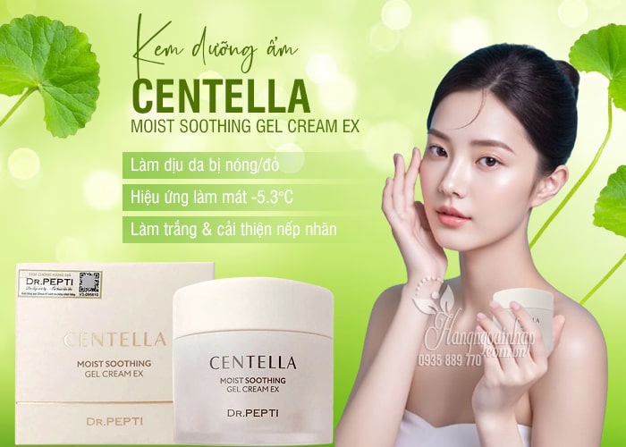 Kem dưỡng ẩm Dr.Pepti Centella Moist Soothing Gel Cream EX 23