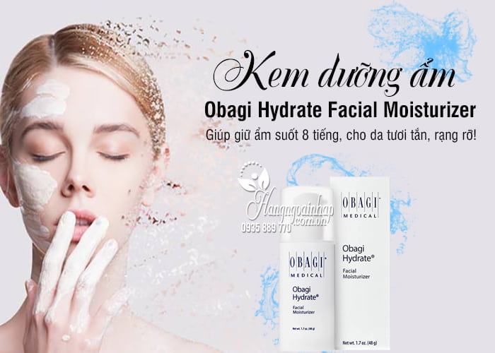 Kem dưỡng ẩm Obagi Hydrate Facial Moisturizer 48g của Mỹ 1