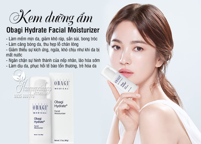 Kem dưỡng ẩm Obagi Hydrate Facial Moisturizer 48g của Mỹ 7