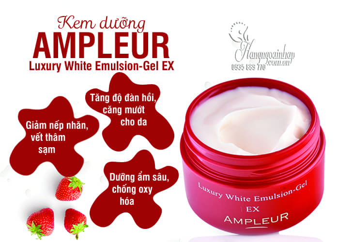 Kem dưỡng Ampleur Luxury White Emulsion-Gel EX 50g 1