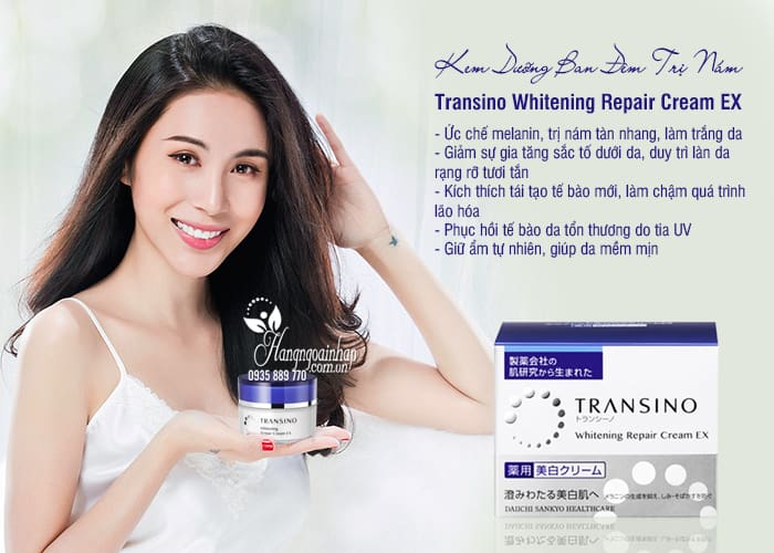 Kem Dưỡng Ban Đêm Trị Nám Transino Whitening Repair Cream EX 7