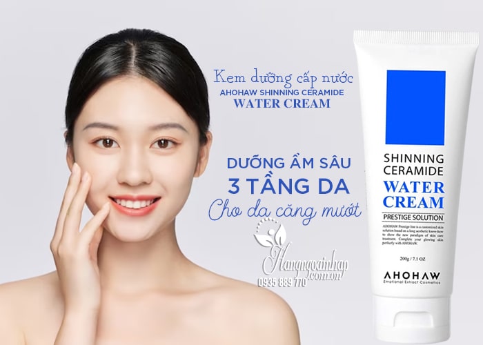 Kem dưỡng cấp nước Ahohaw Shinning Ceramide Water Cream 2