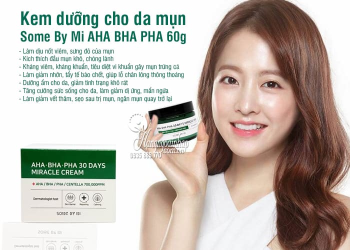 Kem dưỡng cho da mụn Some By Mi AHA BHA PHA 60g 2