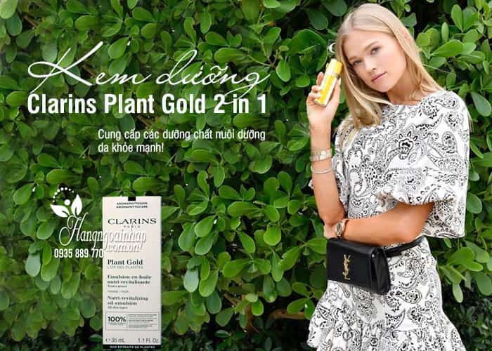 Kem dưỡng Clarins Plant Gold 2 in 1 của Pháp chai 35ml 1